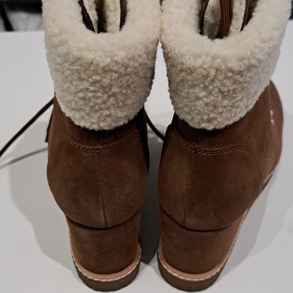 Steve Madden Marcel Cognac Suede Bootie - Picture 6 of 9